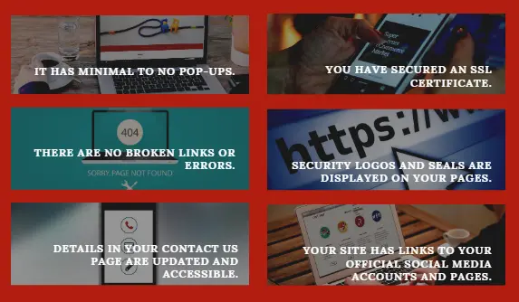 website look trustworthy